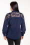 Блузка 485 Luxury Plus (Темно-синий)