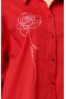 Блуза "Лина" 4193 (Красный принт)