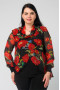 Блуза "СКС" 9060/10 (Черный/красный)