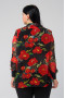 Блуза "СКС" 9060/10 (Черный/красный)