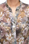 Блуза "Олси" 1610021/1 ОЛСИ (Коричневый/серый)