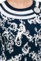 Платье "Олси" 1705021/1 ОЛСИ (Темно-синий/белый узор)