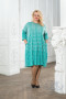Платье "Цветана" Zar Style (Зеленый/серый)