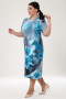Платье "Безе" 1534-090 Грация Стиля (Голубой)