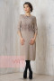 Платье женское 2154 Фемина (Светлая верба/темно-коричневый)