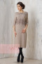 Платье женское 2154 Фемина (Светлая верба/темно-коричневый)