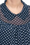 Блуза "Олси" 1610014/3 ОЛСИ (Горох/синий темный)
