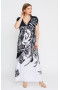 Платье "Лина" 5217 (Черный-белый)