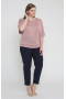 Блуза "Лина" 3516 (Розовый)