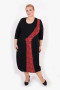 Платье "Артесса" PP22203BLK25 (Черно-красный)