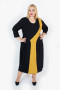 Платье "Артесса" PP22203BLK50 (Черно-желтый)
