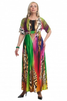 Платье "Олси" 1605035/2 ОЛСИ (Разноцветный/леопард 2)