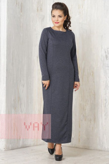 Платье женское 3327 Фемина (Темно-синий меланж)