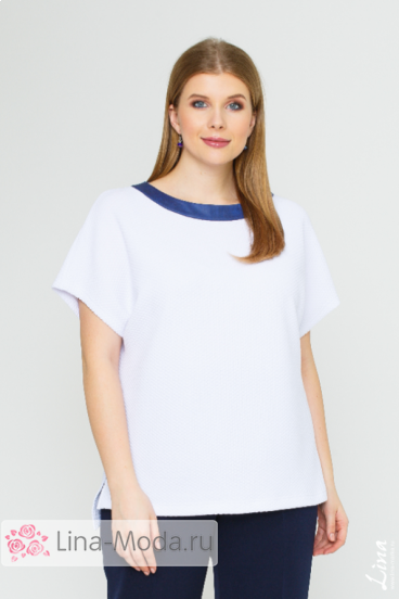 Блуза "Лина" 1137 (Белый)