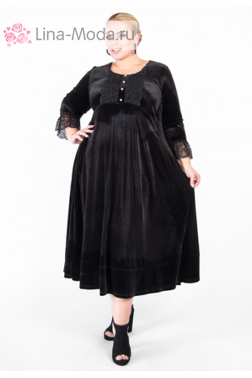 Платье "Артесса" PP34211BLK01 (Черный)