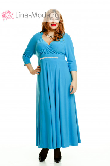 Платье 374 Luxury Plus (Голубой)