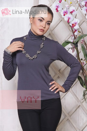 Блуза ВК-19 Фемина (Темно-серый)