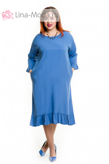 Платье 636 Luxury Plus (Голубой)
