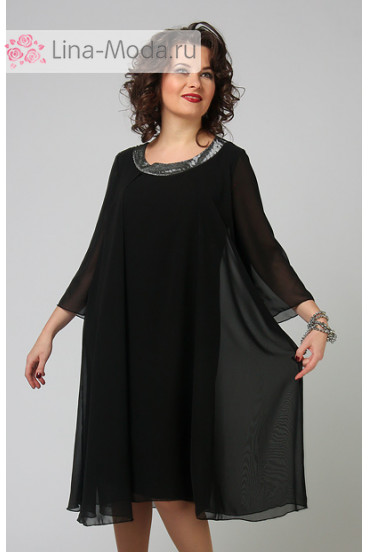Платье "СКС" 4622 (Черный)