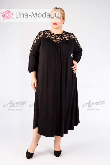 Платье "Артесса" PP07139BLK00 (Черный)