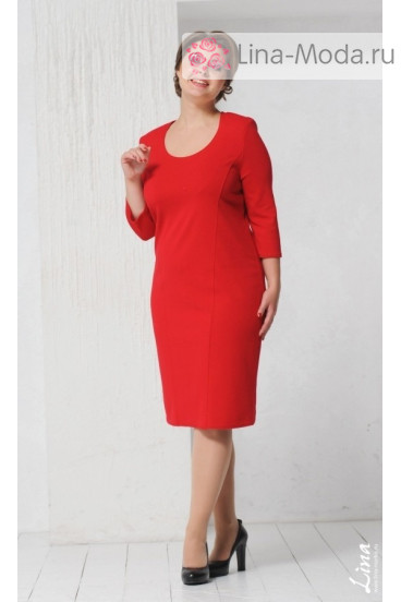 Платье "Шанель 2" Лина (Красный)