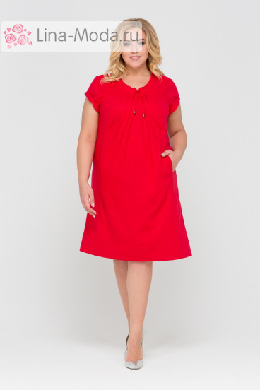 Платье "Лен Бианка" Intikoma (Красный)