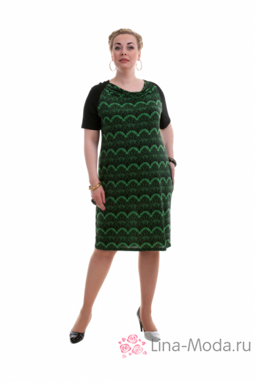 Платье "Олси" 1405011 ОЛСИ (Зеленый)