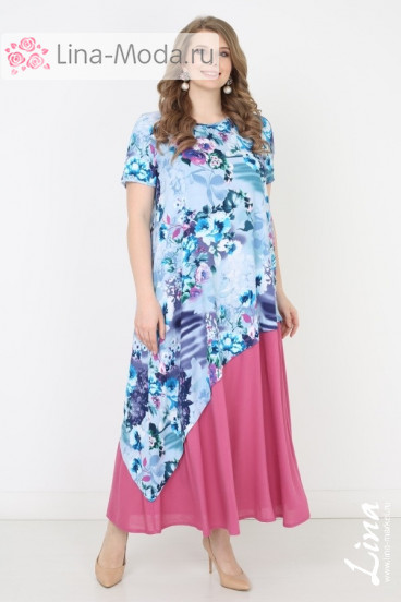 Платье "Мирабелла" Лина (Голубой)