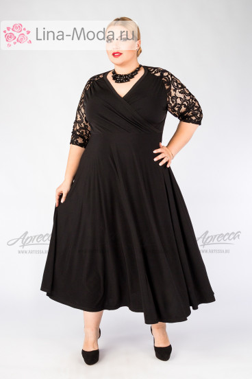 Платье "Артесса" PP03714BLK00 (Черный)