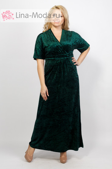 Платье "Фаина" Sparada (Тёмно-зелёный)
