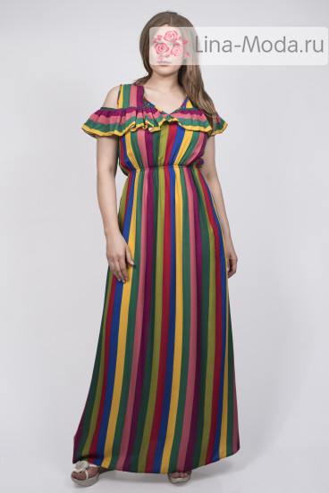 Платье "Лейла" Sparada (Цветная полоска)