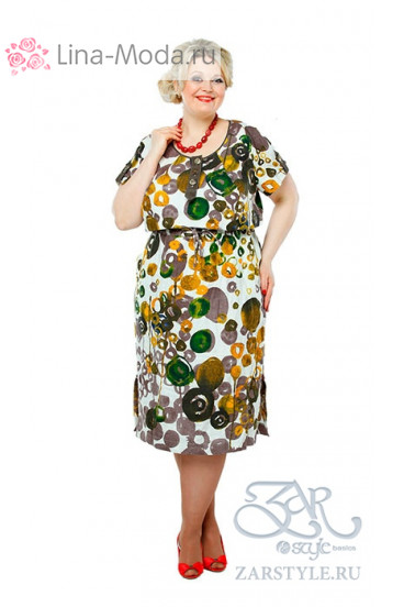 Платье "Блиф" Zar Style (Коричневый)