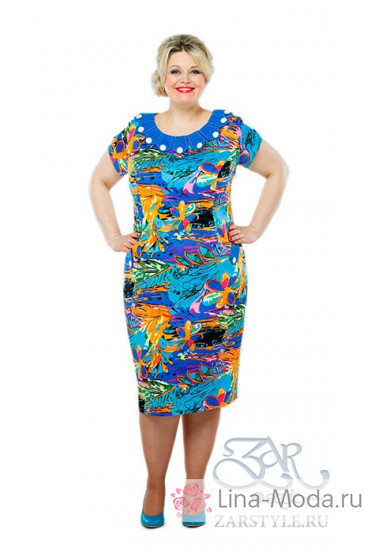 Платье "Жози" Zar Style (Синий)