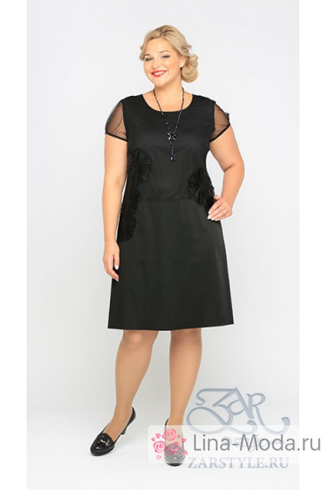 Платье "Лаво" Zar Style (Черный)