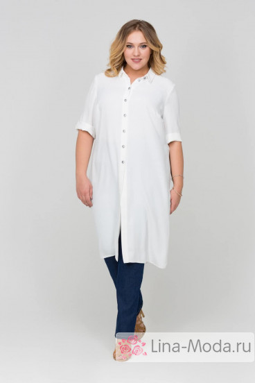 Платье-рубашка "Марта" Intikoma (Белый)