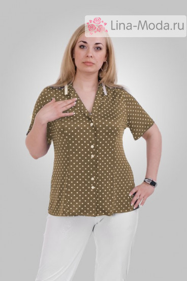 Блуза "Олси" 1310010.1 ОЛСИ (Коричневый)
