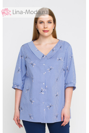 Блуза "Лина" 4230 (Стрекозы)