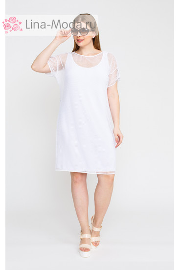 Платье "Лина" 5273 (Белый)