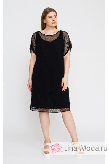 Платье "Лина" 5273 (Черный)