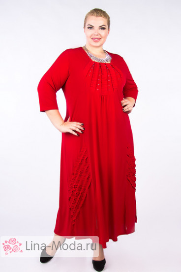 Платье PP23607RED "Артесса" 25 (Красный)